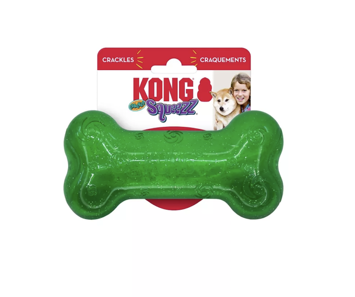 KONG Crackle Bone Dog Toy