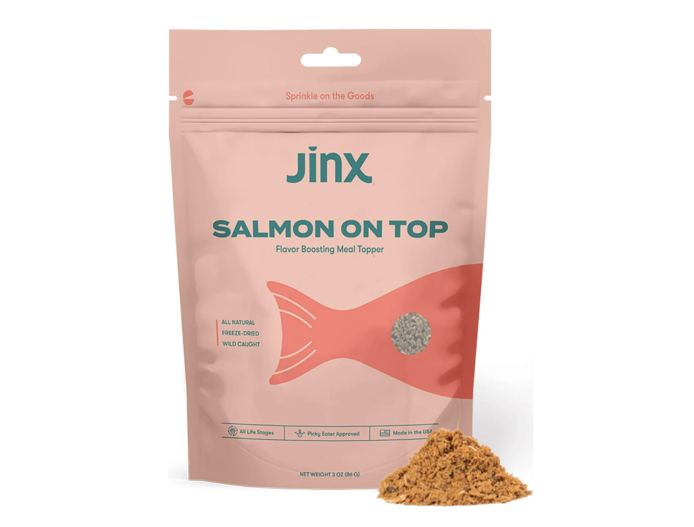 Salmon dog food topper