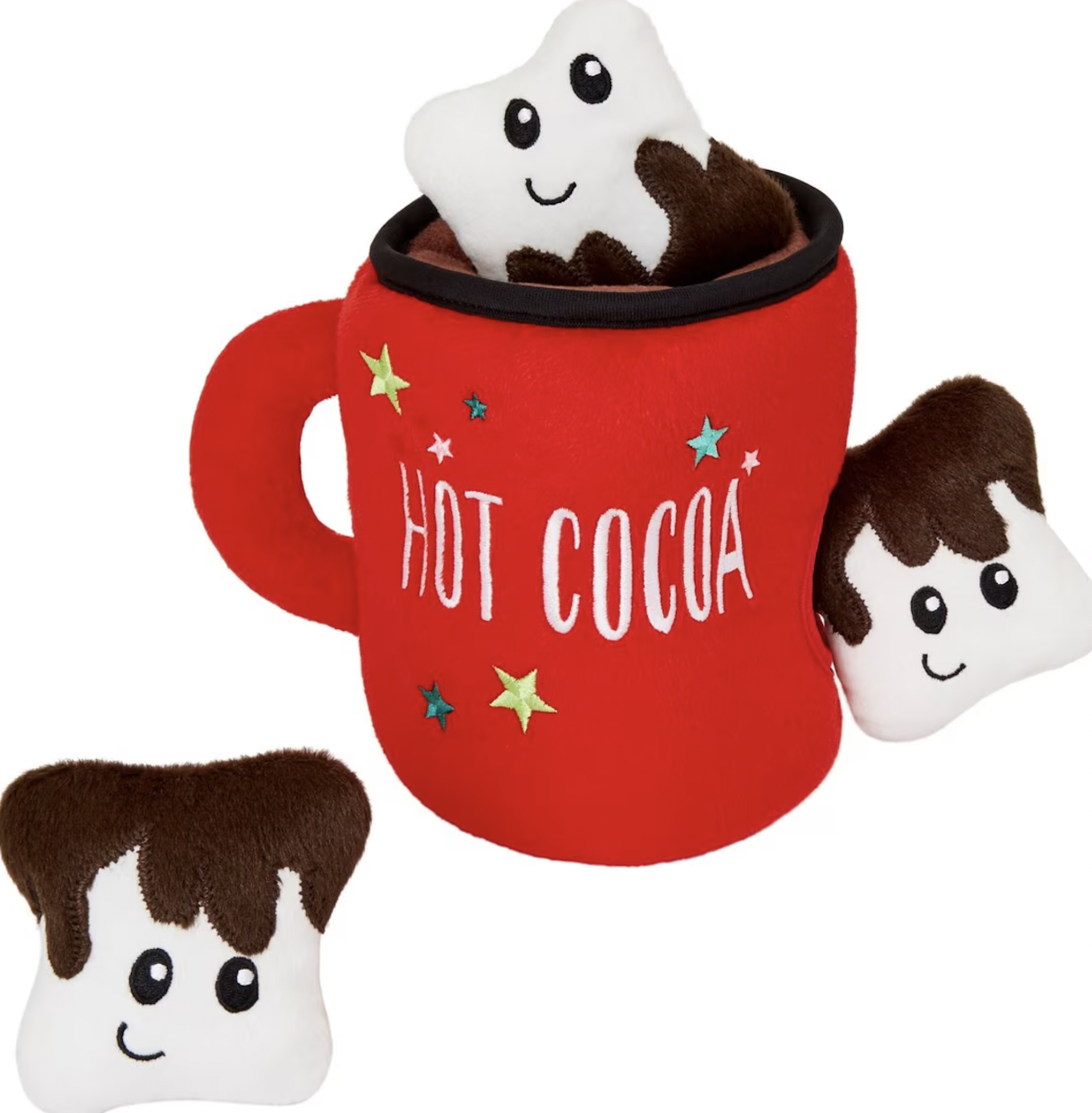 Hot Cocoa hide and seek dog toy