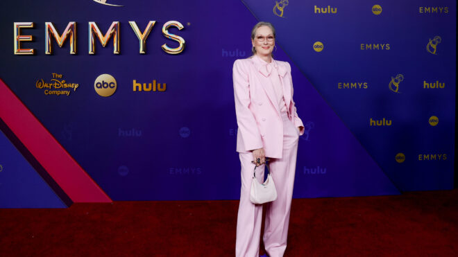 Meryl Streep arrives at the 76th Primetime Emmy Awards at the Peacock Theater on Sept. 15, 2024, in Los Angeles. (Allen J. Schaben/Los Angeles Times/TNS)