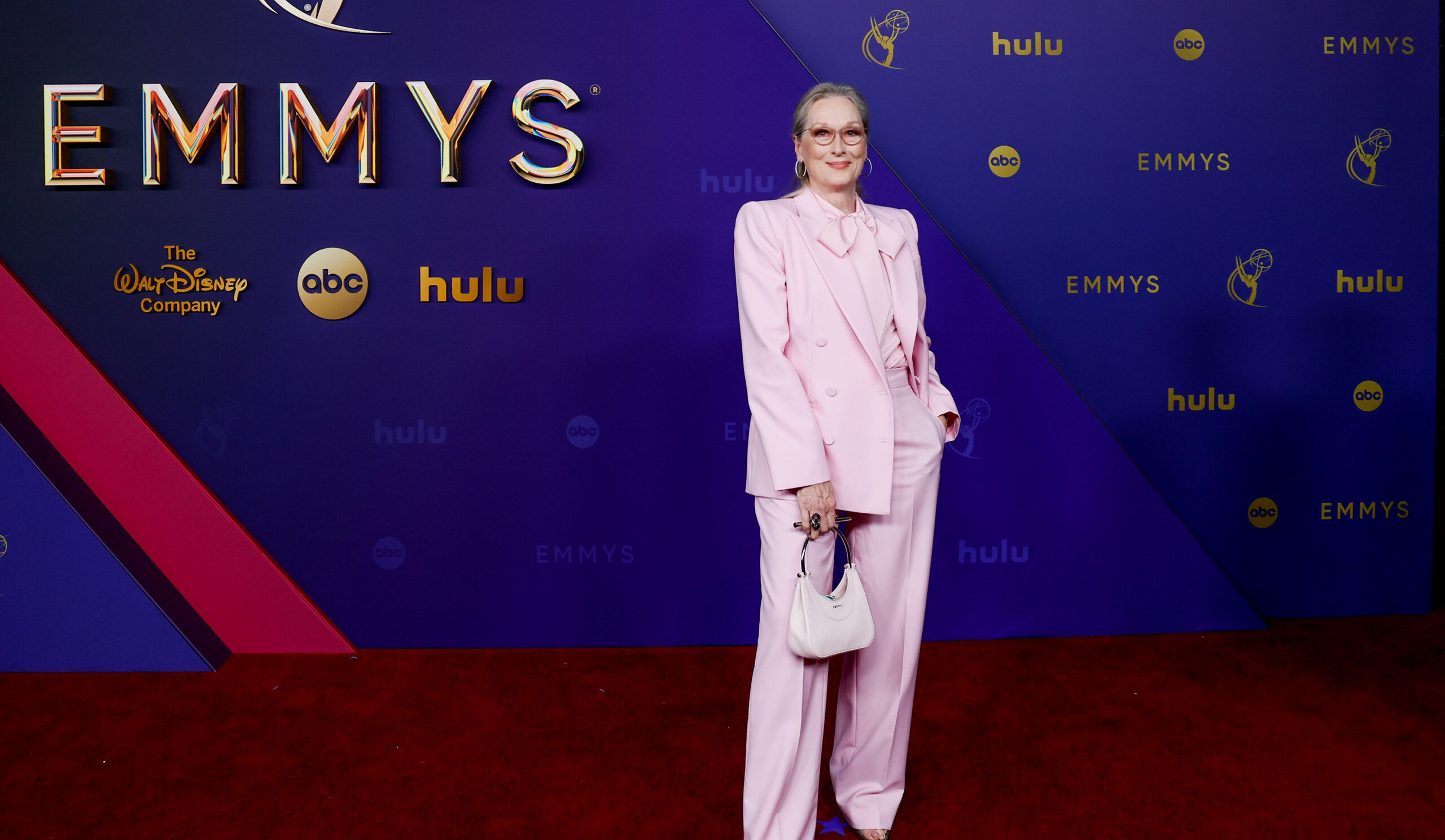 Meryl Streep arrives at the 76th Primetime Emmy Awards at the Peacock Theater on Sept. 15, 2024, in Los Angeles. (Allen J. Schaben/Los Angeles Times/TNS)