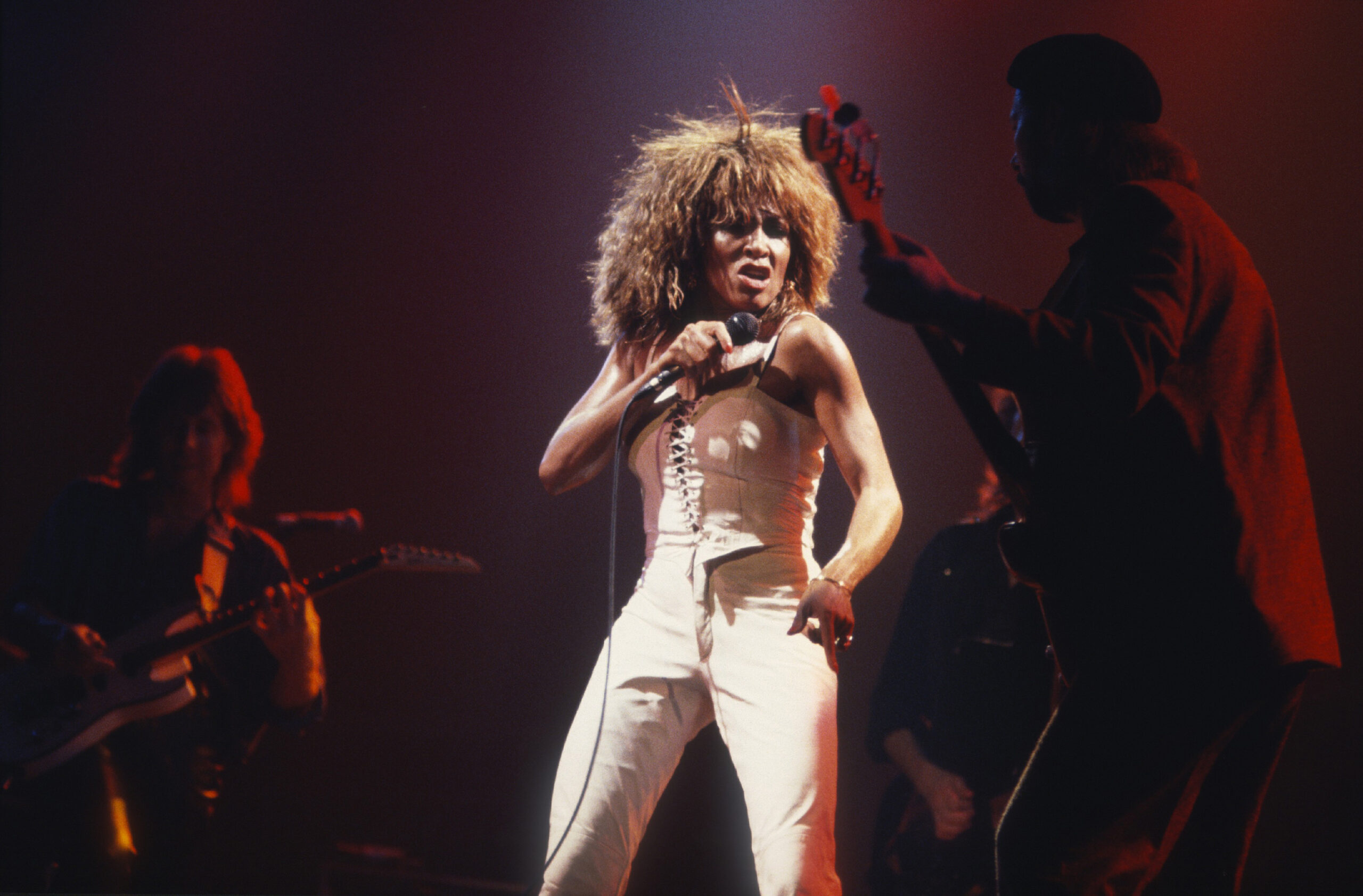 Tina Turner performs in Belgium in 1985. (Gie Knaeps/DAPR via ZUMA Press)