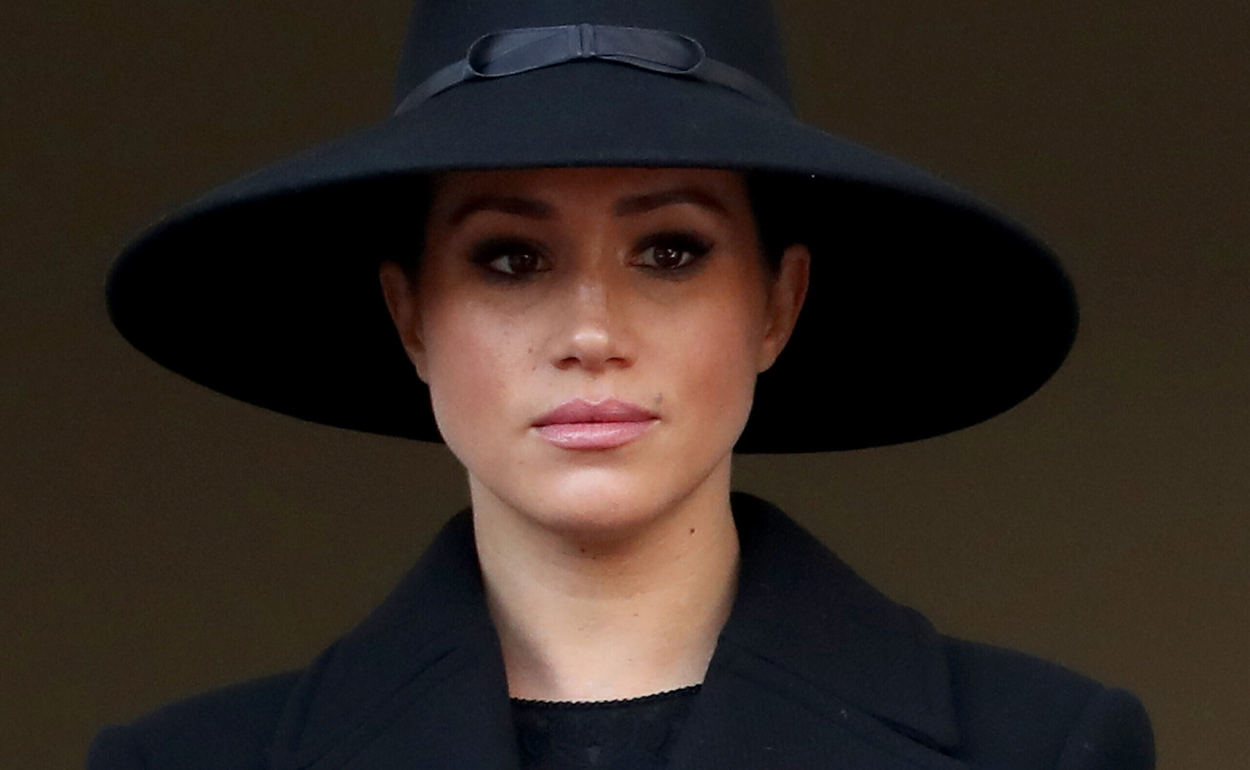 Meghan Markle, Duchess of Sussex, attends the annual Remembrance Sunday memorial at The Cenotaph on Nov. 10, 2019, in London. (Chris Jackson/Getty Images/TNS)