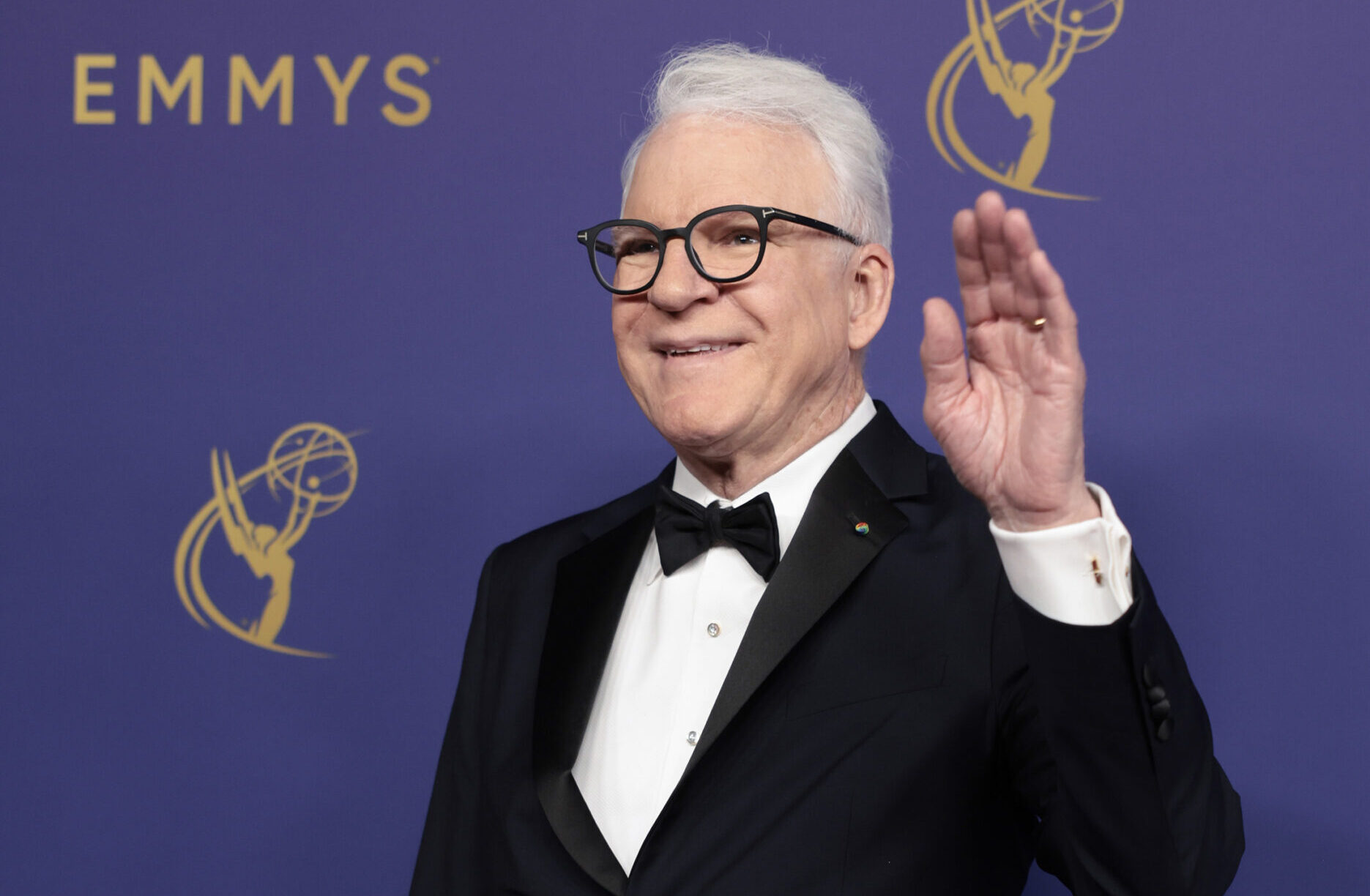 Steve Martin arrives at the 76th Primetime Emmy Awards at the Peacock Theater on Sept. 15, 2024, in Los Angeles. (Myung J. Chun/Los Angeles Times/TNS)