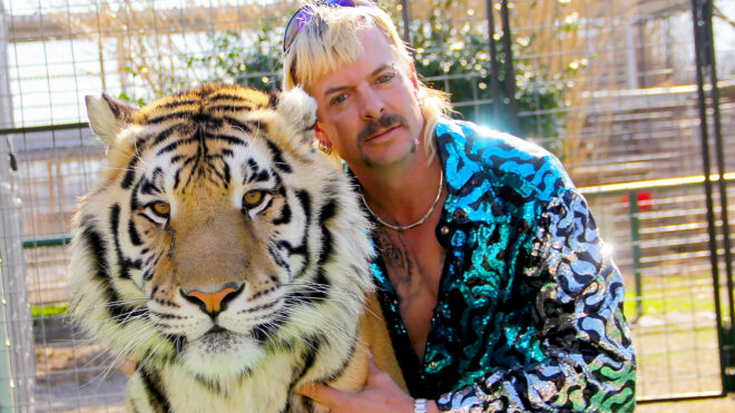 "Tiger King" star Joe Exotic is serving a 22-year prison stint for hiring a hit man to snuff out rival Carol Baskin. (NETFLIX/TNS)