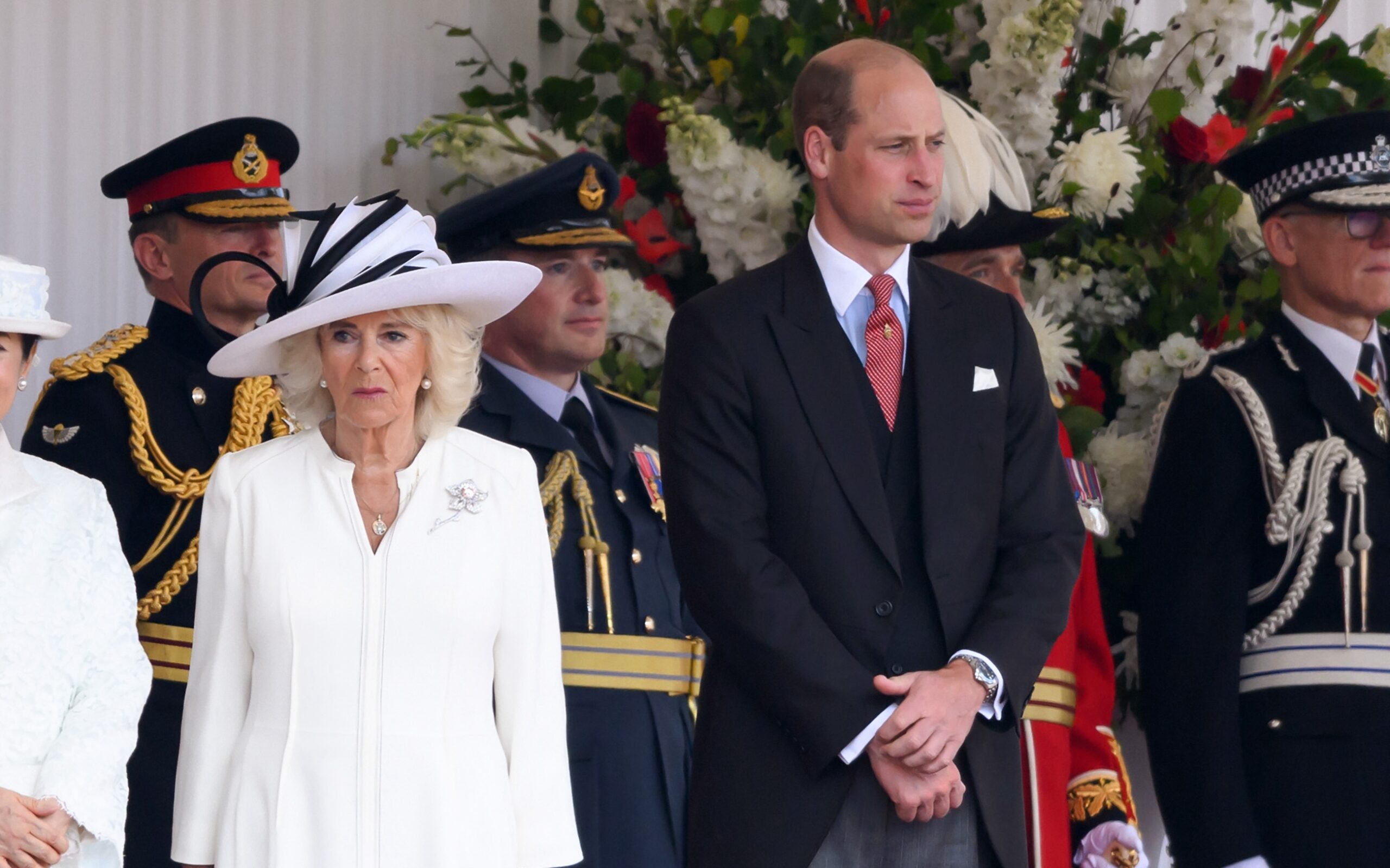 Queen Camilla and Prince WilliamL