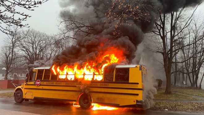 bus fire