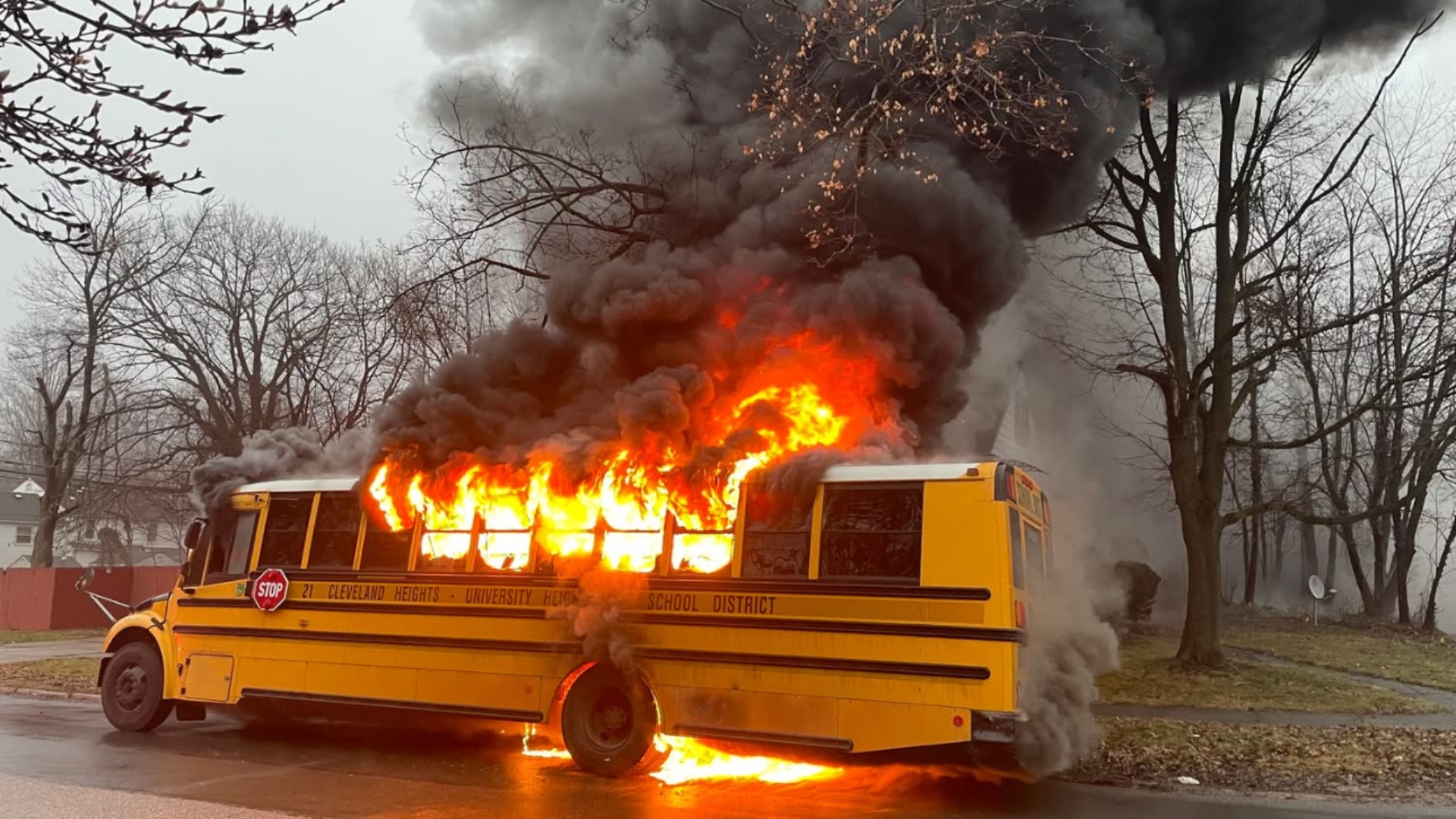 bus fire