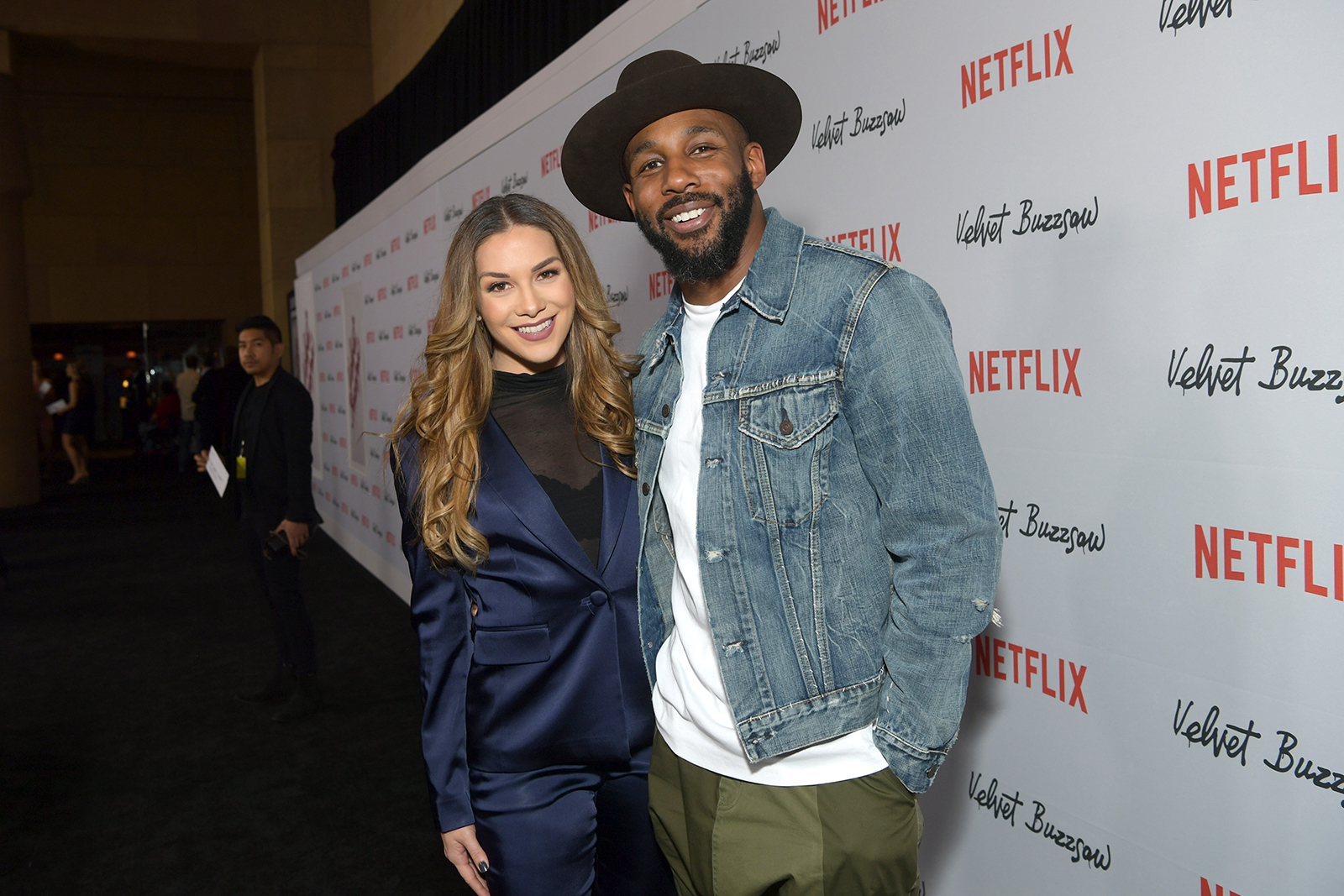 Allison Holker, left, and Stephen "Twitch" Boss attend the Los Angeles premiere of "Velvet Buzzsaw" at American Cinematheque's Egyptian Theatre on Jan. 28, 2019. (Emma McIntyre/Getty Images/TNS)