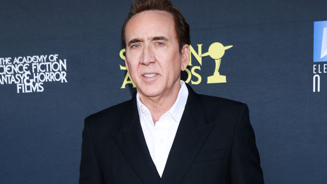 Nicolas Cage attends the 52nd Saturn Awards at Hilton Universal City hotel on Feb. 2, 2025, in Universal City, California. (Victoria Sirakova/Getty Images/TNS)