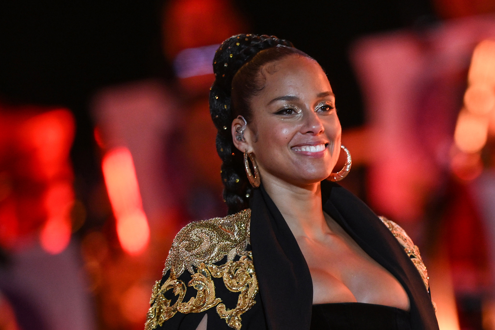 Alicia Keys performs during the BBC Platinum Party at the Palace, as part of the Queen's Platinum Jubilee celebrations, on June 4, 2022, in London. (Daniel Leal/WPA Pool/Getty Images/TNS)