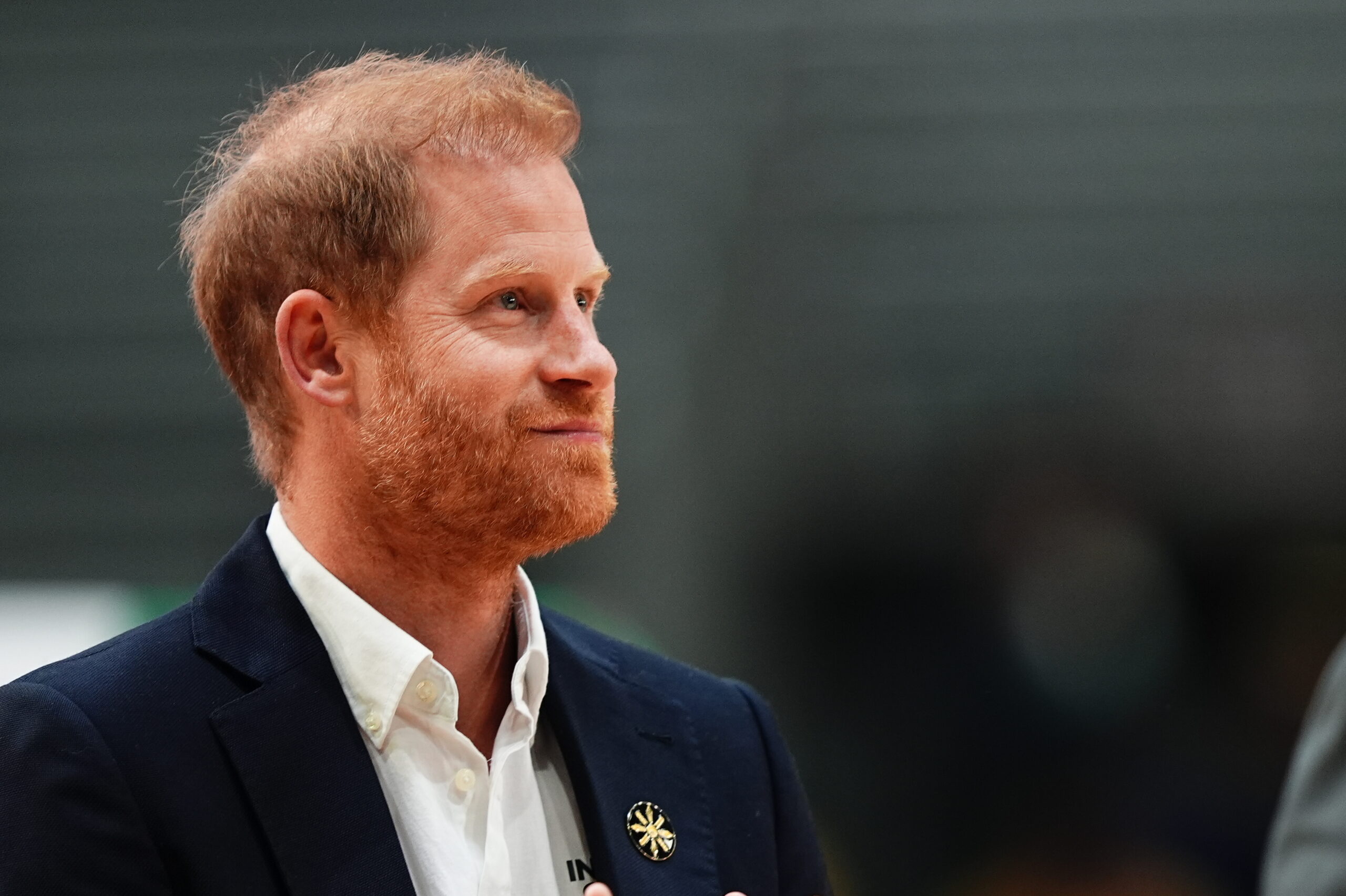 The Duke of Sussex during the medal presentation following the sitting volleyball final at Vancouver Convention Centre (VCC), at the 2025 Invictus Games in Vancouver, Canada. Picture date: Saturday February 15, 2025. (Photo by Aaron Chown/PA Images via Getty Images)