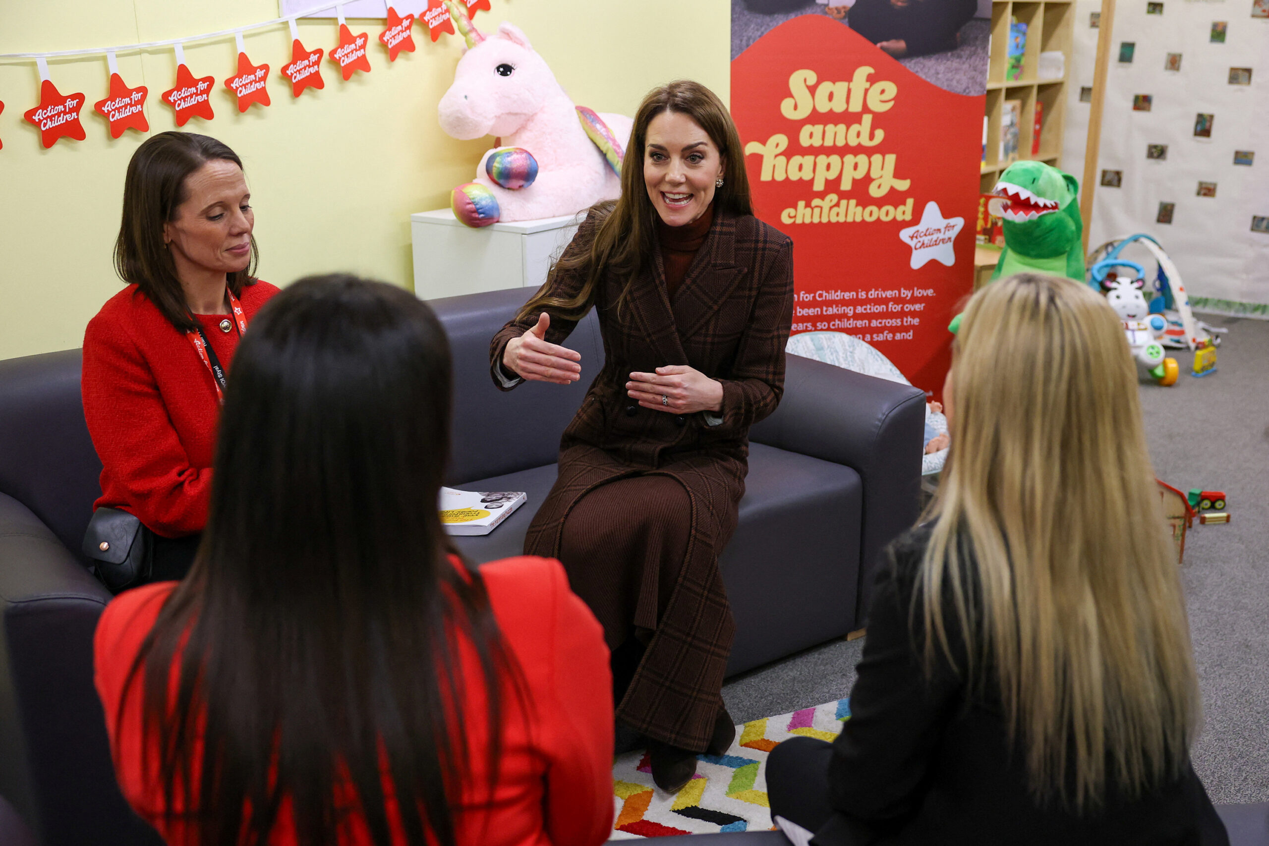 Catherine, Princess Of Wales visits an 'Action For Children' mother and baby unit at HMP Styal, a prison and young offender institution, near Wilmslow on Feb.11, 2025, in Wilmslow, England. (Phil Noble/WPA Pool/Getty Images/TNS)