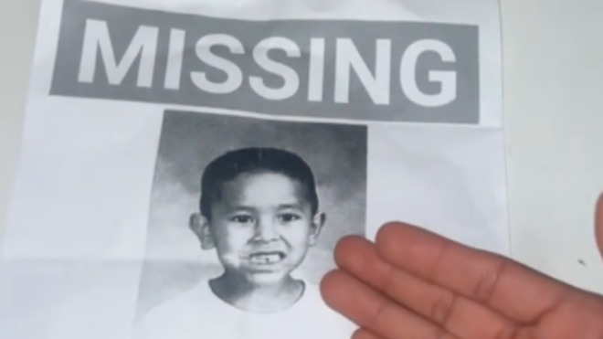 missing child flyer