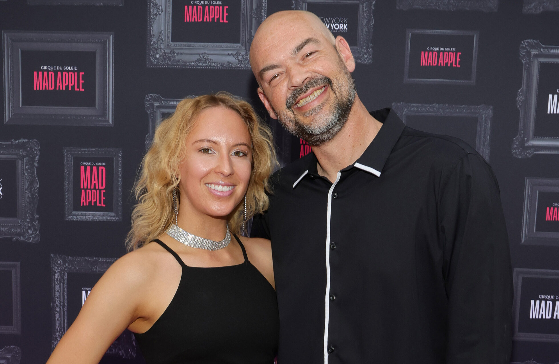 Aaron Goodwin of "Ghost Adventures," right, and wife Victoria Goodwin attend the premiere of "Mad Apple by Cirque du Soleil" at The Park on May 26, 2022, in Las Vegas. (Ethan Miller/Getty Images/TNS)