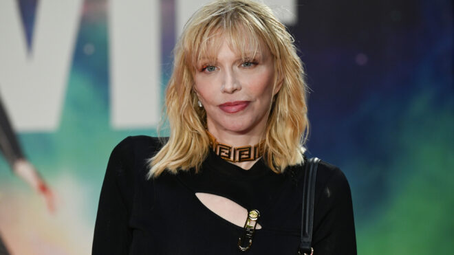 Courtney Love attends the "Moonage Daydream" London Premiere at BFI IMAX Waterloo on Sept. 5, 2022, in London. (Stuart C. Wilson/Getty Images/TNS)