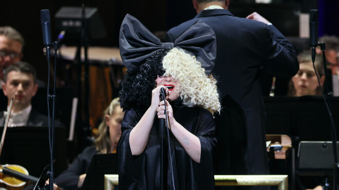 Sia performs during the 2024 ADL “In Concert Against Hate” at the Kennedy Center Concert Hall on Nov. 18, 2024, in Washington, D.C. (Jemal Countess/Getty Images for Anti-Defamation League/TNS)