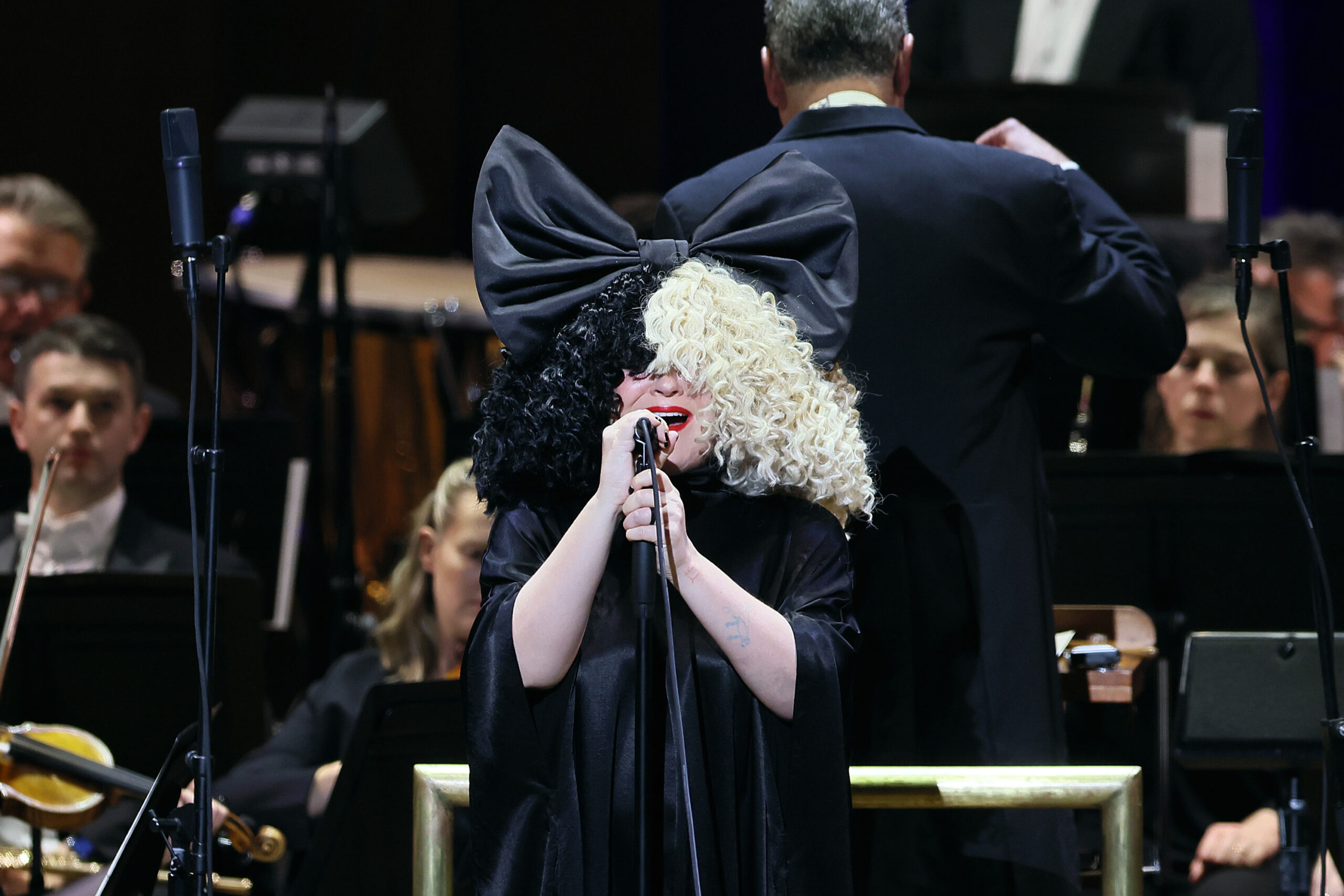 Sia performs during the 2024 ADL “In Concert Against Hate” at the Kennedy Center Concert Hall on Nov. 18, 2024, in Washington, D.C. (Jemal Countess/Getty Images for Anti-Defamation League/TNS)