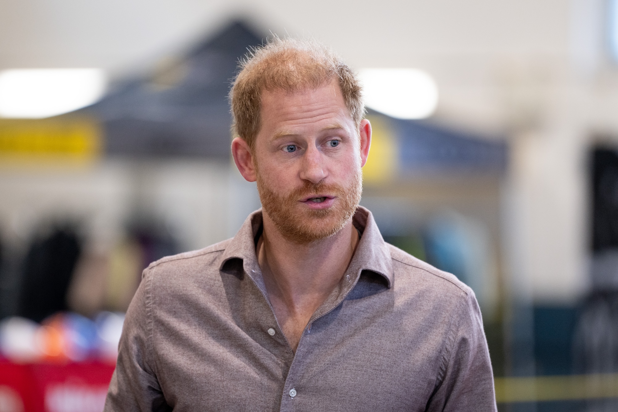 Prince Harry, the Duke of Sussex, attends the Invictus Games 2025 School Program Launch Event at Seaforth Armoury on November 18, 2024 in Vancouver, Canada. (Photo by Ethan Cairns/Getty Images)