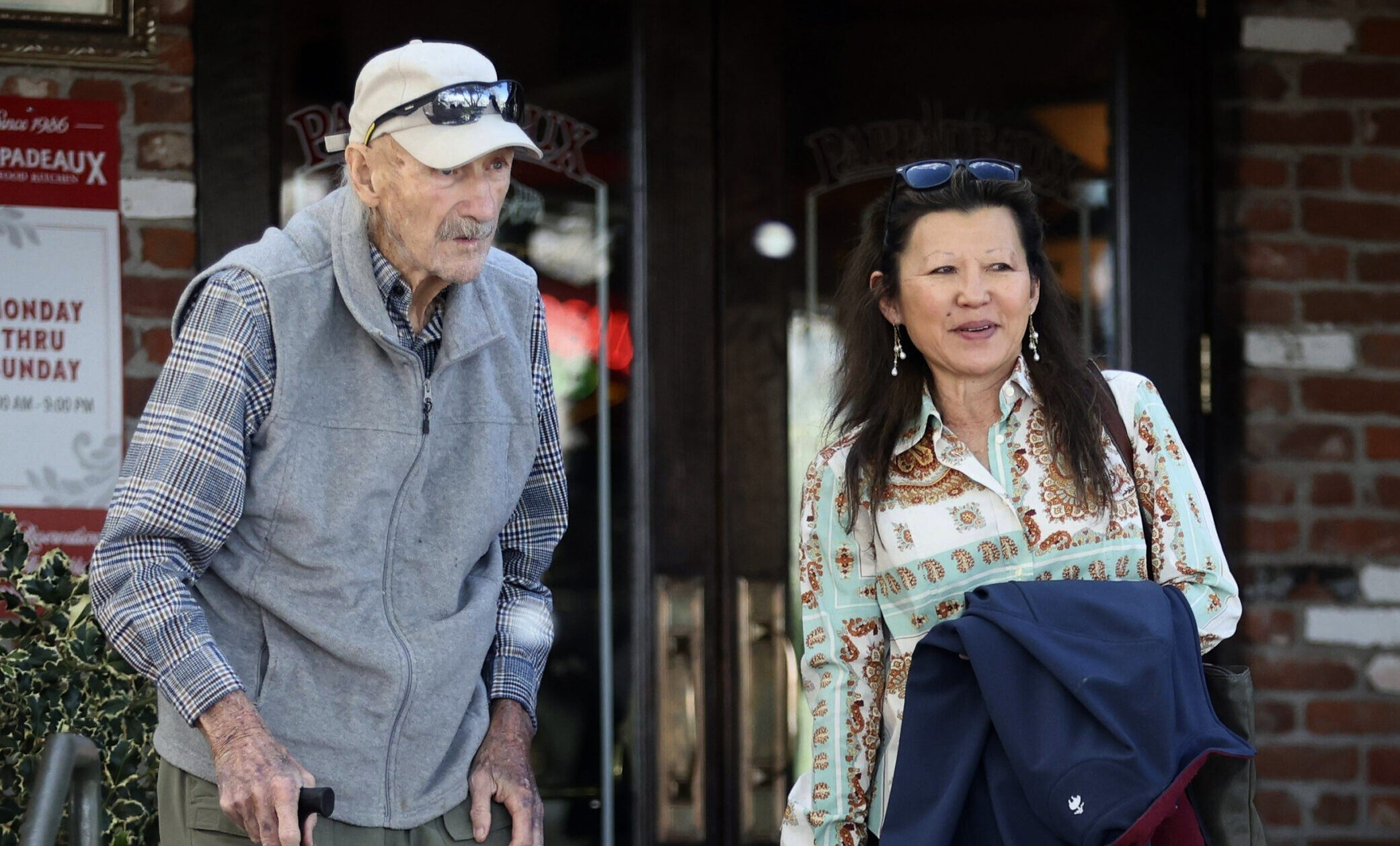 Actor Gene Hackman, left, with his wife, classical pianist Betsy Arakawa. The two were found dead last month at their home in Santa Fe, New Mexico. (Imago/ZUMA Press/TNS)