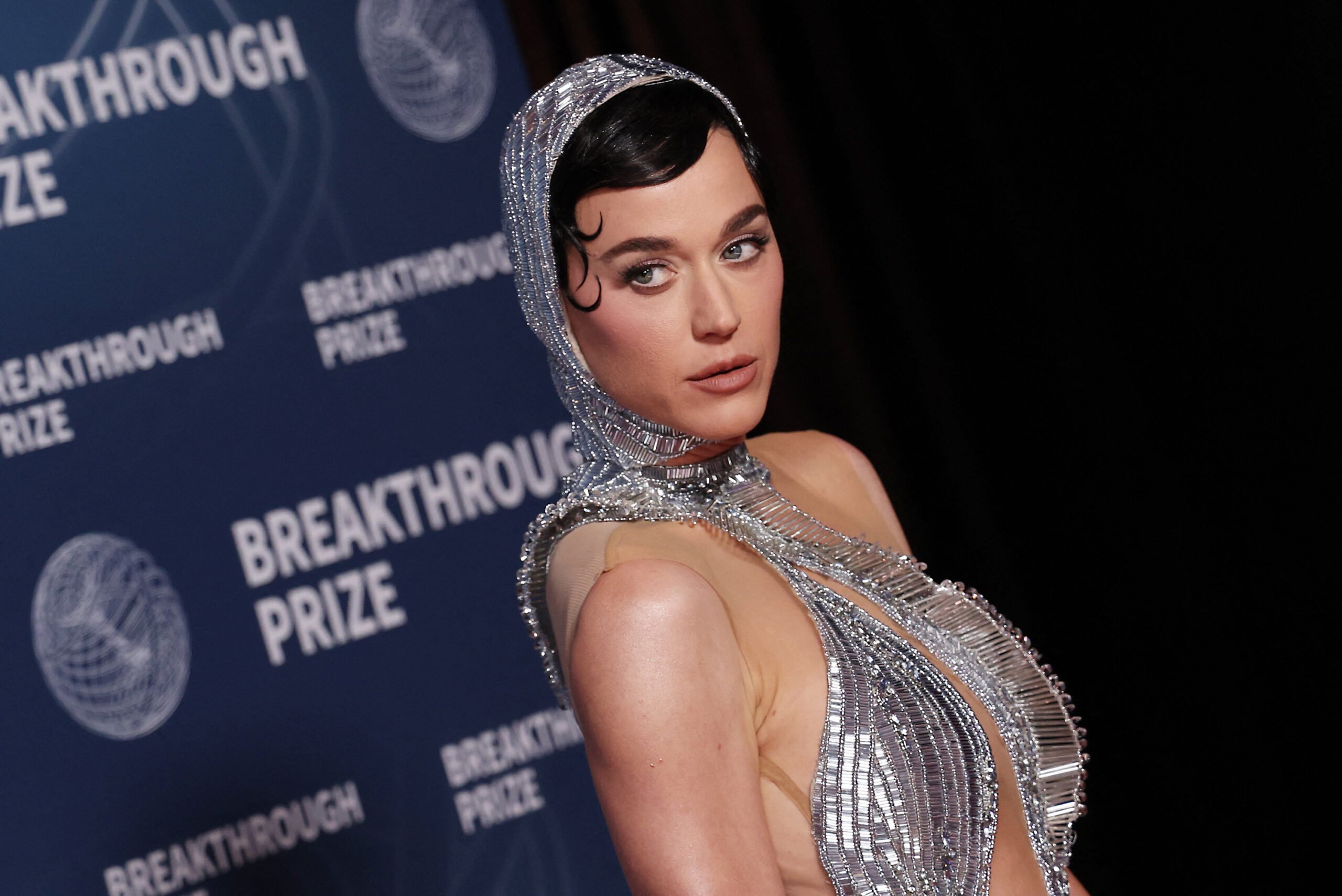 Singer Katy Perry attends the 11th Breakthrough Prize ceremony at Barker Hangar in Santa Monica, California, on April 5, 2025. (Michael Tran/AFP/Getty Images/TNS)