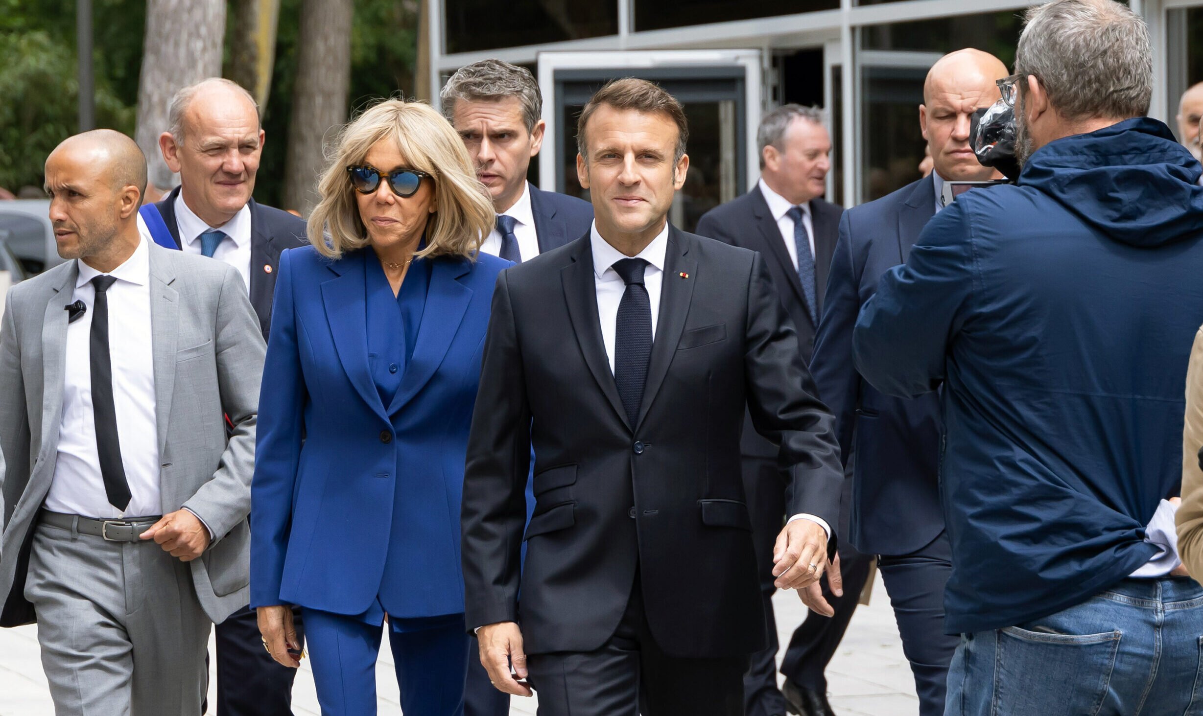Donald Trump Says French President Is 'Fine' After Video Showed Wife Shoving Him In The Face