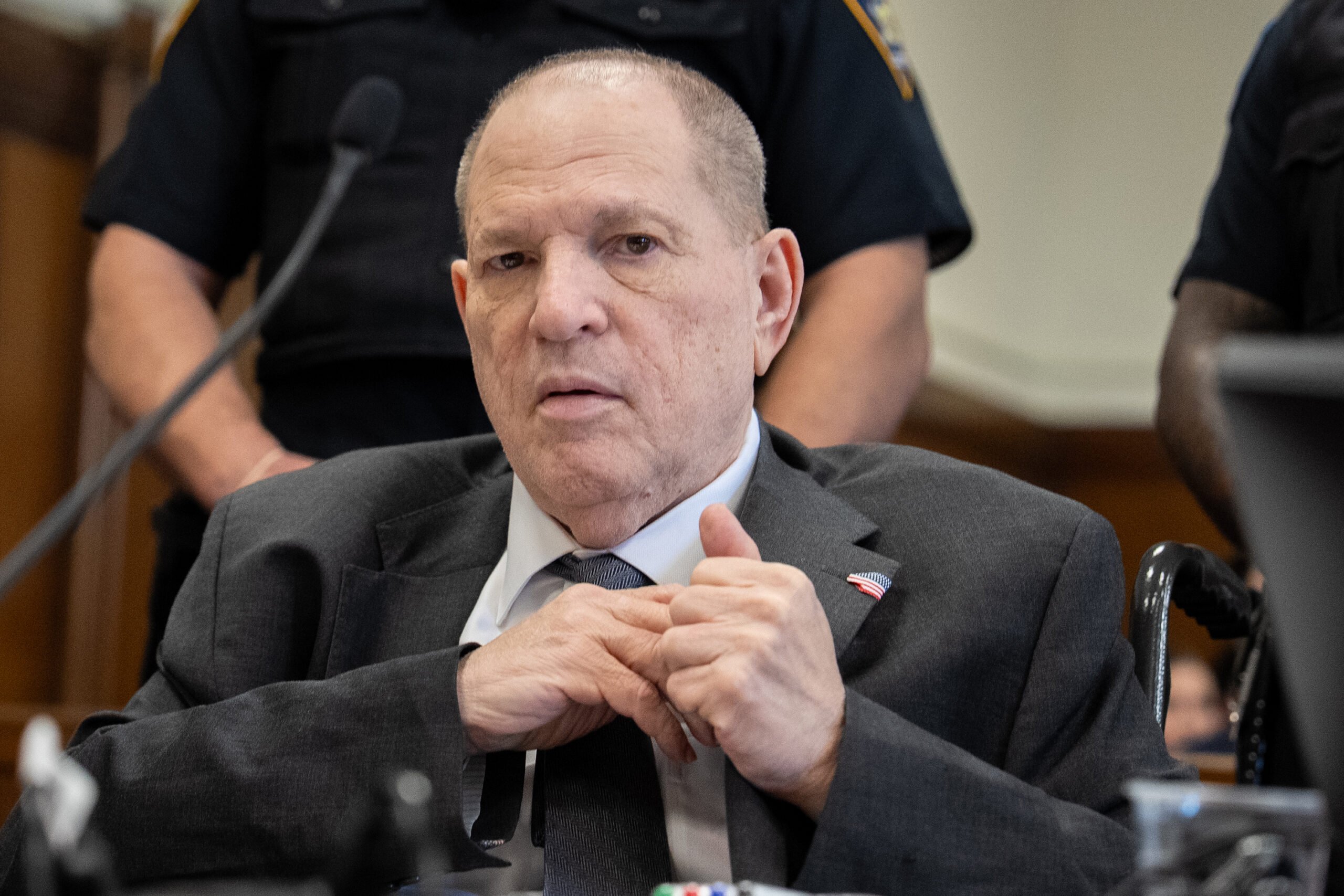 Former film producer Harvey Weinstein, seen here on June 3, was convicted on a sexual assault charge in Manhattan on Wednesday, June 11, 2025. (David 'Dee' Delgado/Pool/Getty Images/TNS)