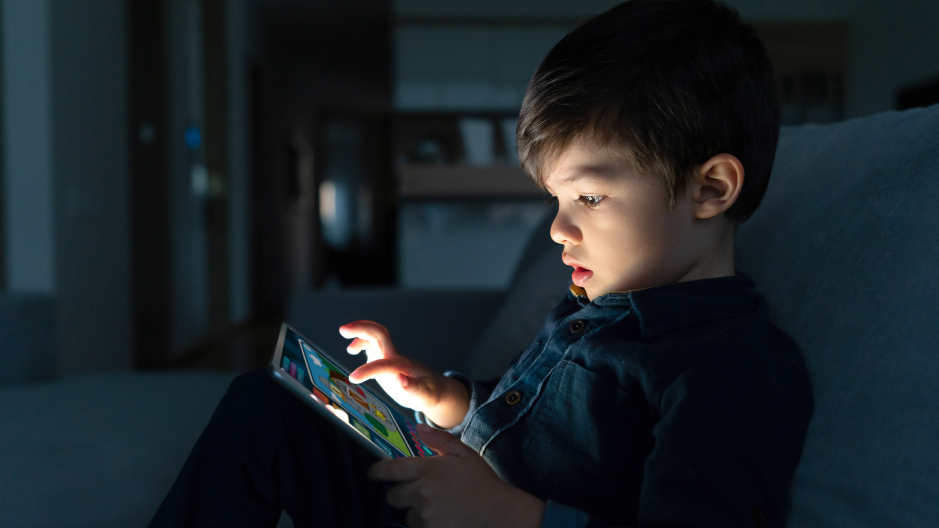 child on ipad brain rot