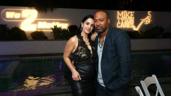 Aida Short and Columbus Short attend the Mike Tyson Cares & We 2 Matter Fundraiser on Dec. 5, 2021, in Newport Beach, California. (Phillip Faraone/Getty Images/TNS)