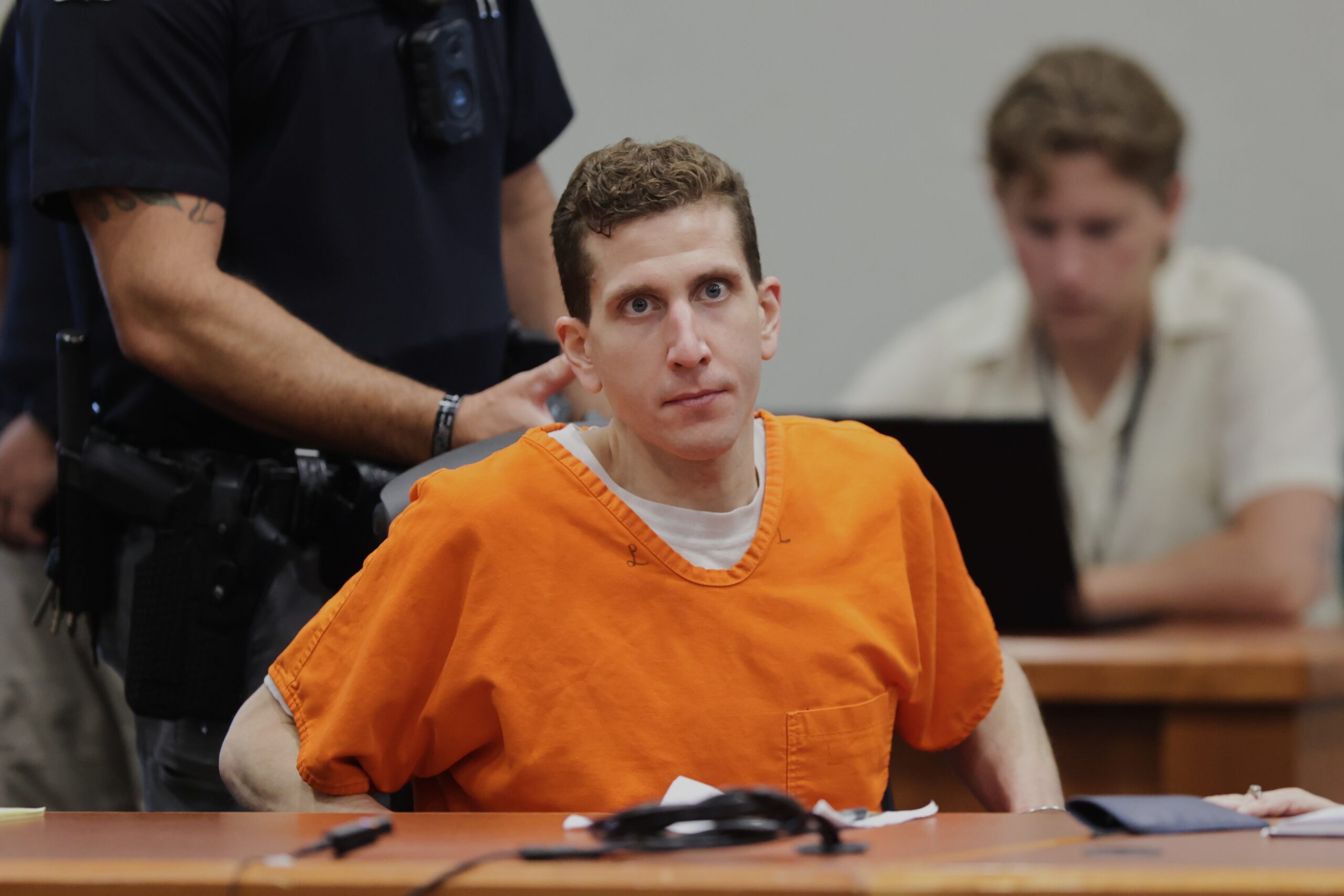 Bryan Kohberger in orange prison garb