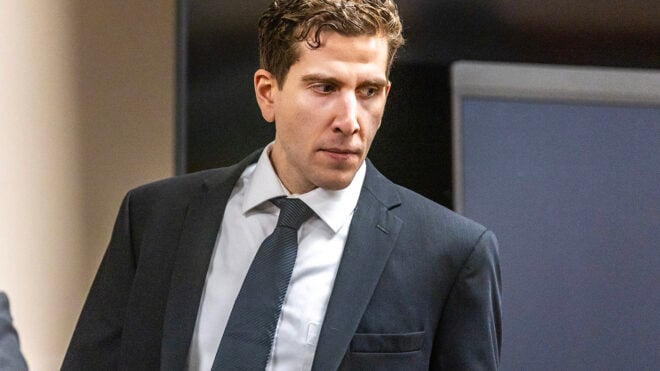 Bryan Kohberger enters the courtroom for a hearing at the Latah County Courthouse on June 27, 2023, in Moscow, Idaho. Kohberger is accused of killing four University of Idaho students in November 2022. (August Frank/Pool/Getty Images/TNS)
