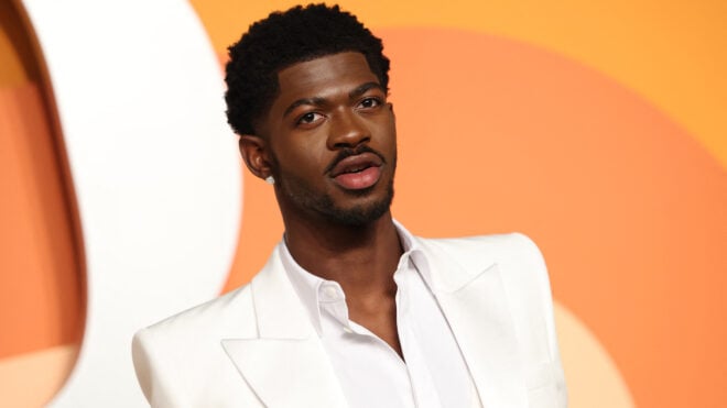 Lil Nas X attends the Vanity Fair Oscar Party at the Wallis Annenberg Center for the Performing Arts in Beverly Hills, California, on March 2, 2025.