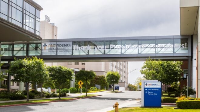 Everett WA USA - 06-13-2024 - Providence Hospital Building