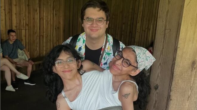 conjoined twins Carmen and Lupita and husband Daniel