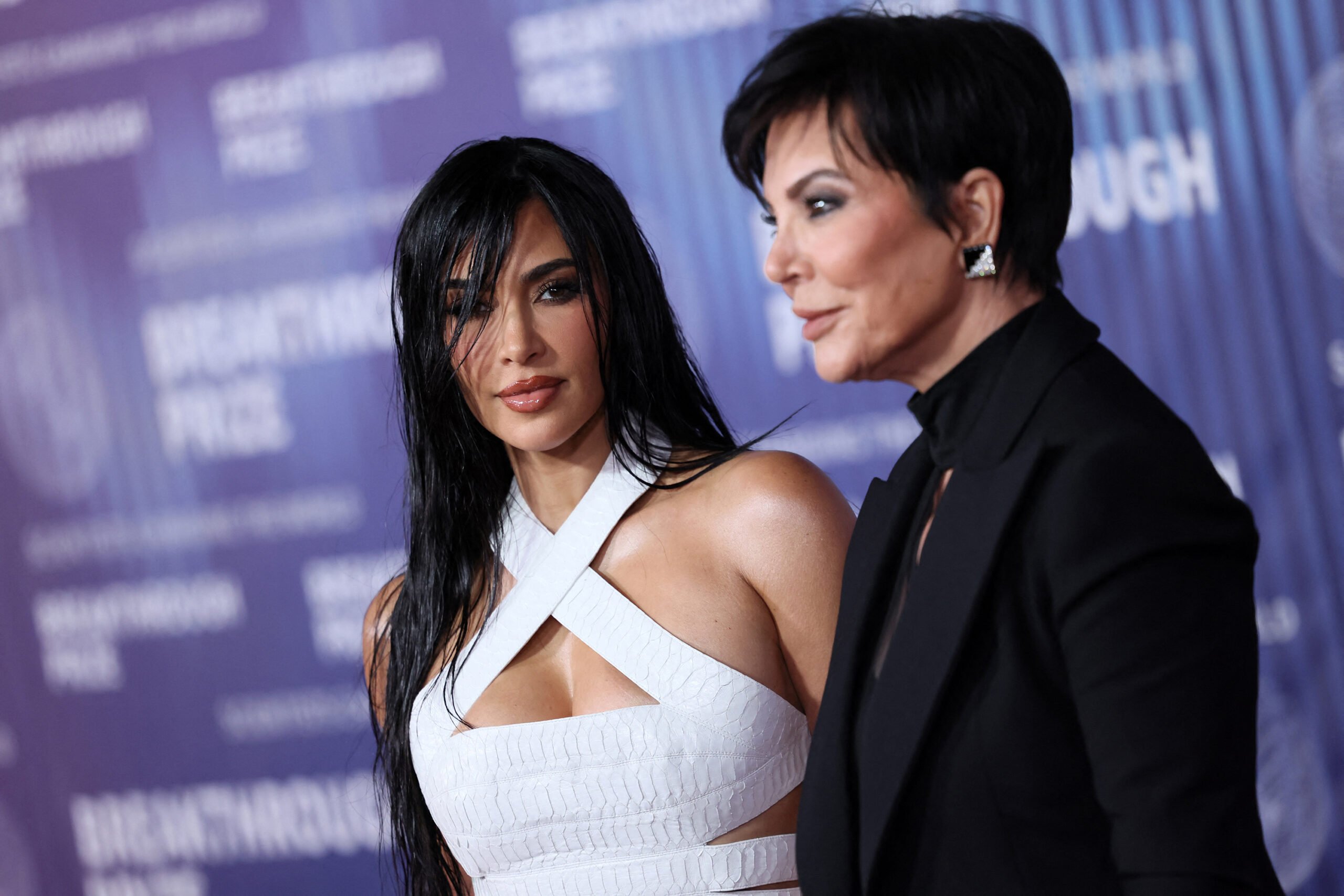 Kris Jenner, right, and Kim Kardashian