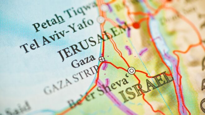 map of israel