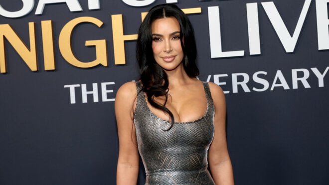 Kim Kardashian attends SNL50: The Anniversary Special, red carpet
