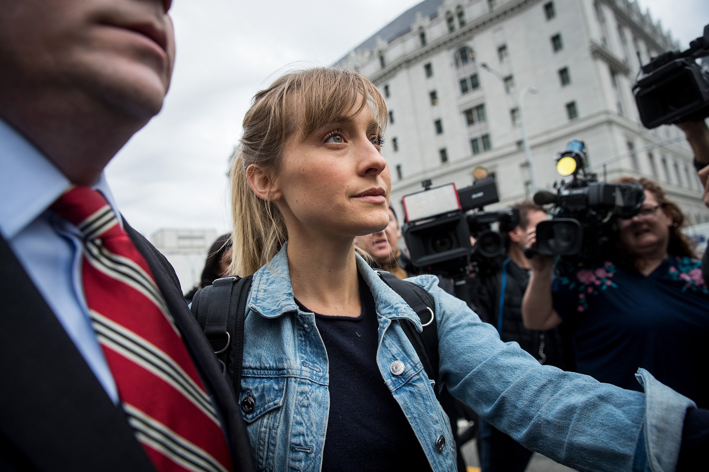 Allison Mack leaving U.S. District Court