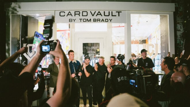 Tom Brady at CardVault in SoHo