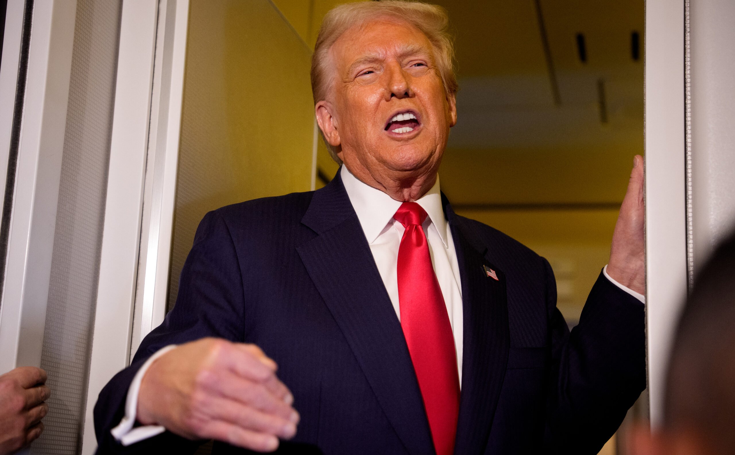 Donald Trump on Airforce One