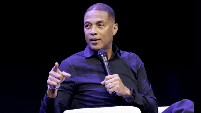 Don Lemon speaks onstage