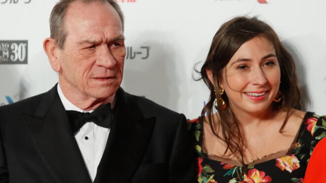 Tommy Lee Jones, left, and Victoria Jones