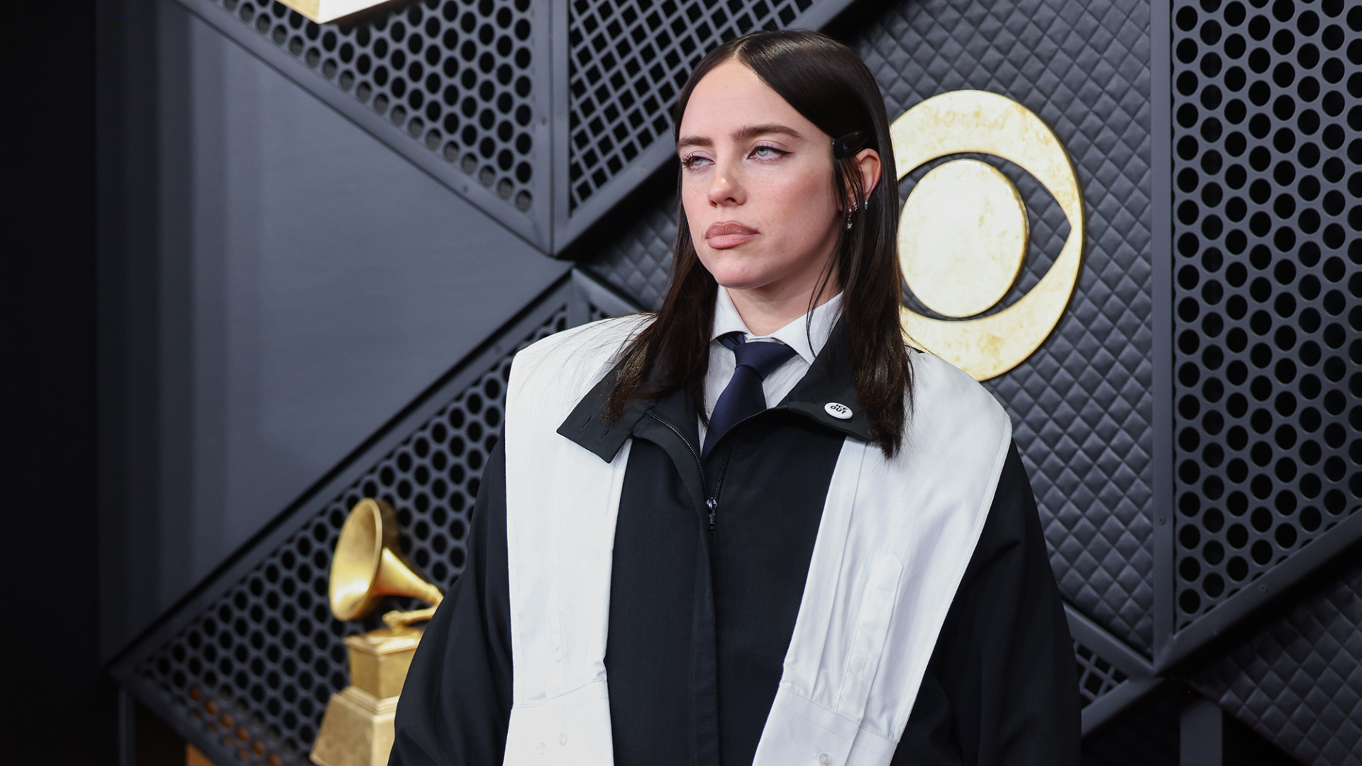 Billie Eilish arrives on the red carpet at the 68th annual Grammy Awards