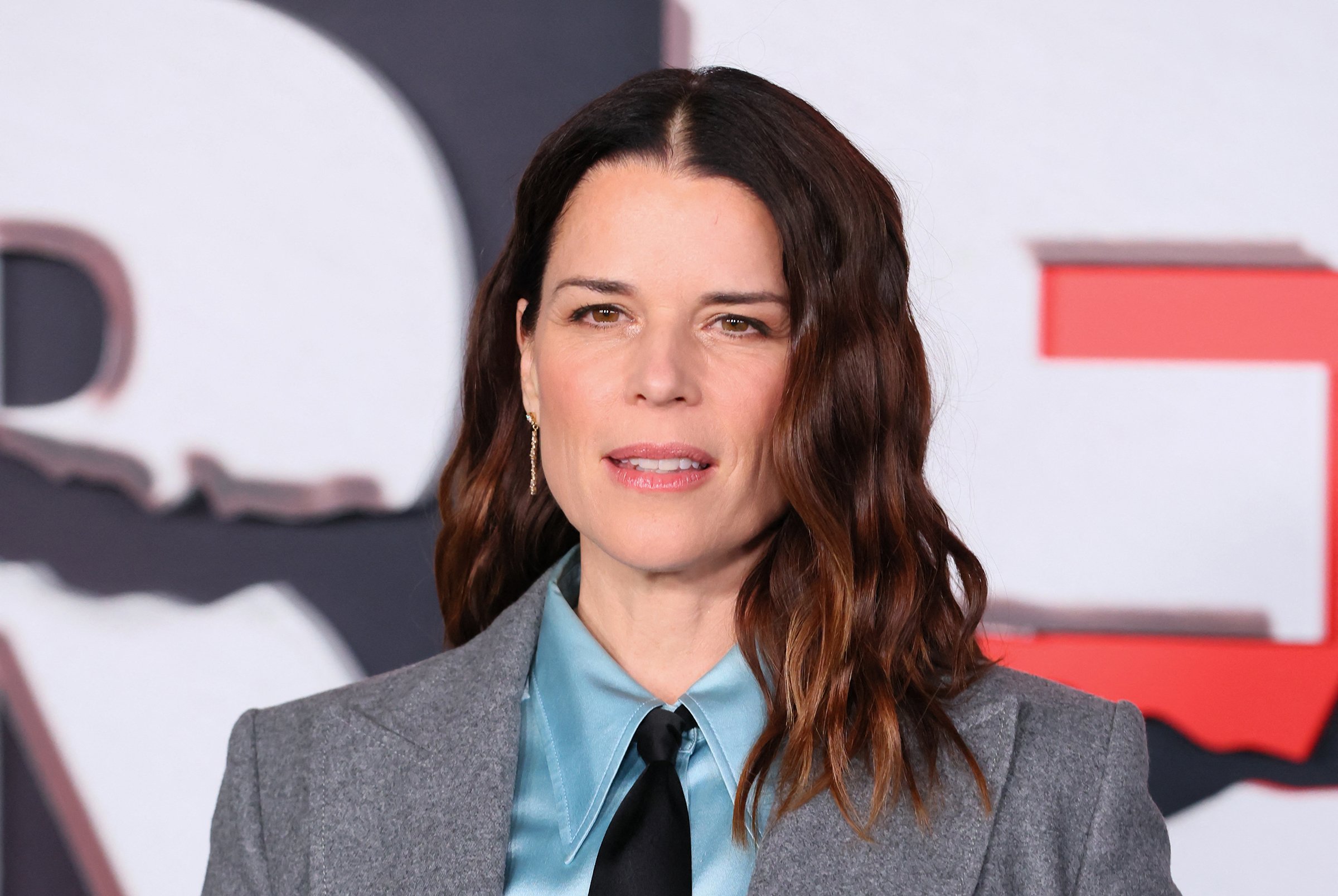 Neve Campbell attends the premiere of "Scream 7"