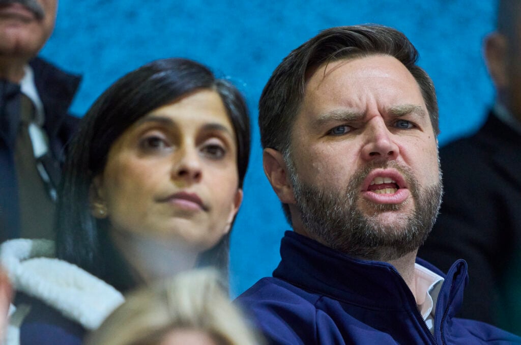Usha and JD Vance at the Winter Olympics