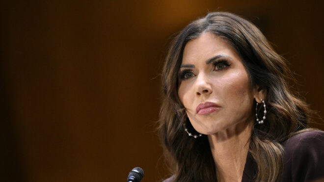 U.S. Homeland Security Secretary Kristi Noem