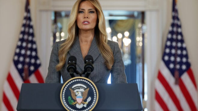 U.S. first lady Melania Trump