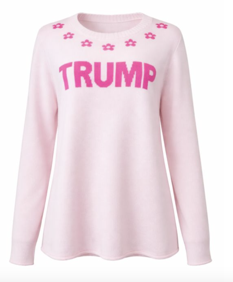 Trump Cherry Blossom Neckline Sweater