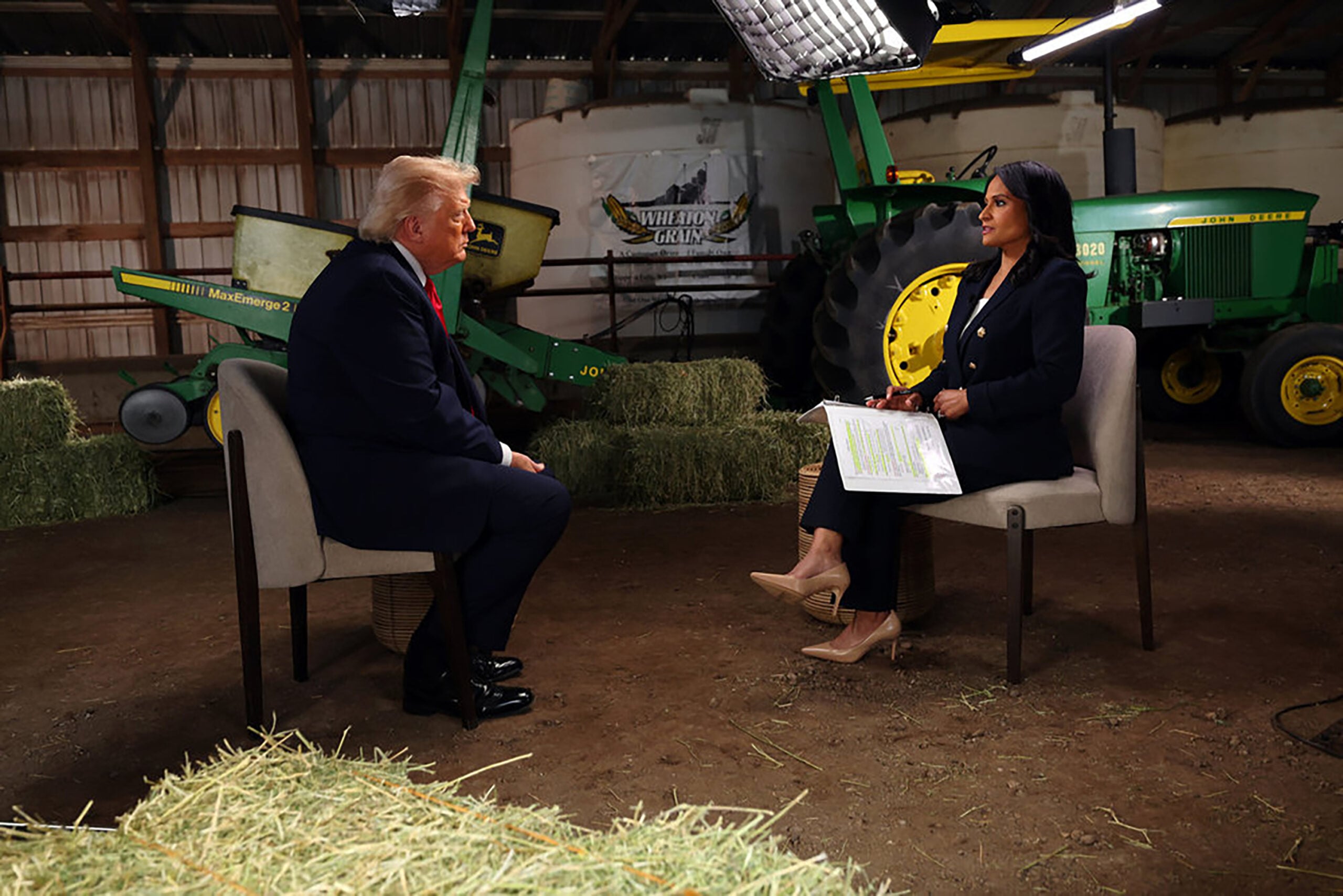 President Trump walked out of an interview