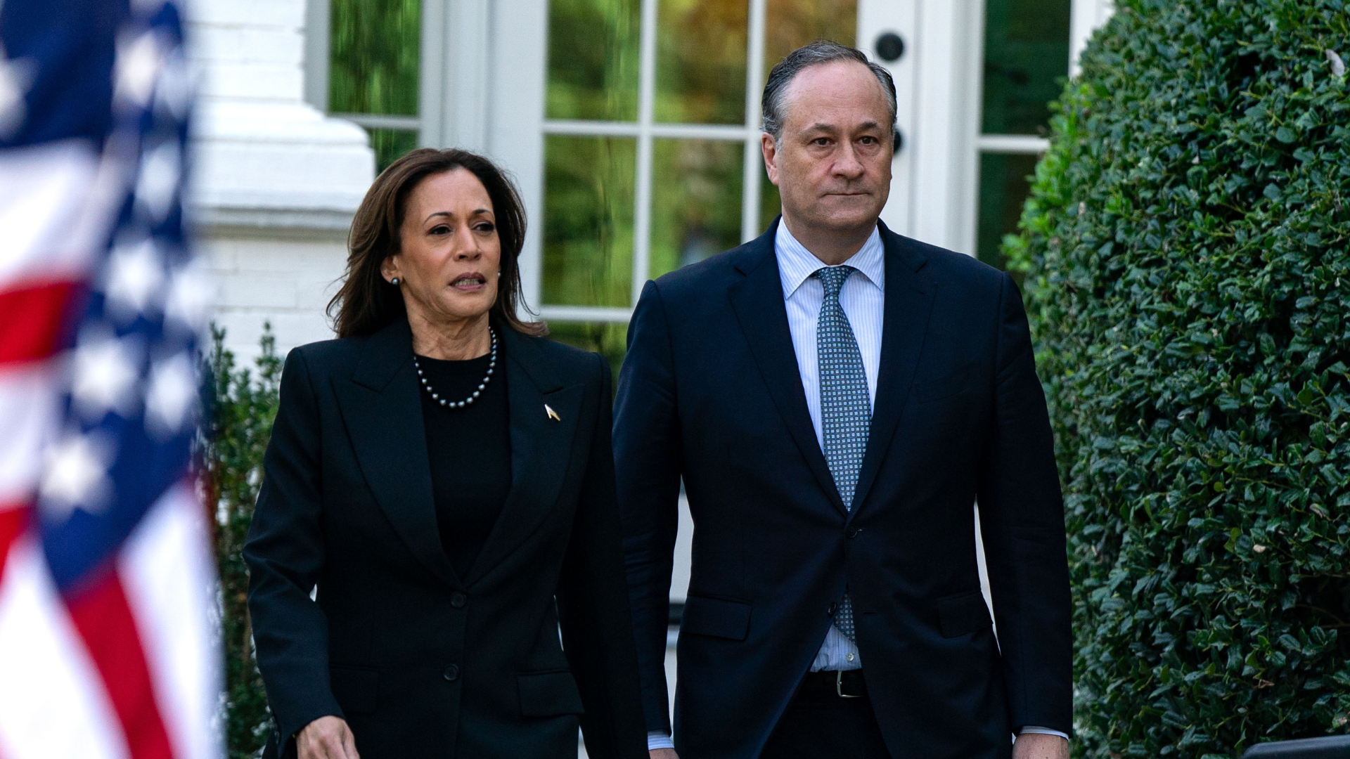 former ice President Kamala Harris and Second Gentleman Doug Emhoff